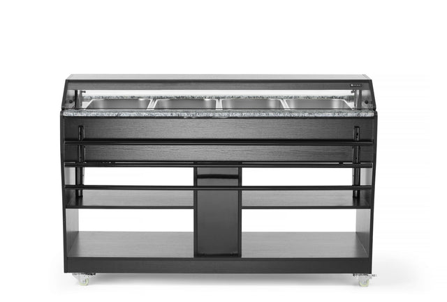 BUFFET RISCALDATO, HENDI, GN 1/1, BIANCO, 1490X765X(H)1370MM - 274194
