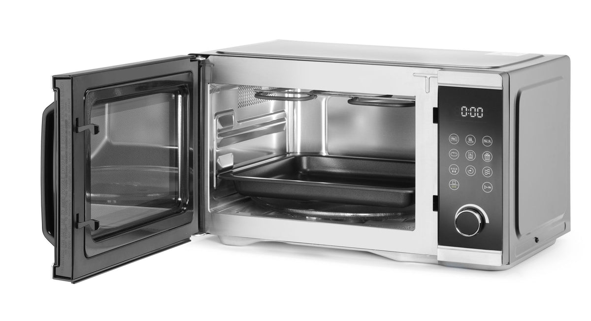 FORNO A MICROONDE PER FRIGGERE AD ARIA, HENDI, 26,4L, NERO, 230-240V/1500W, 523X451X(H)300MM - 281291