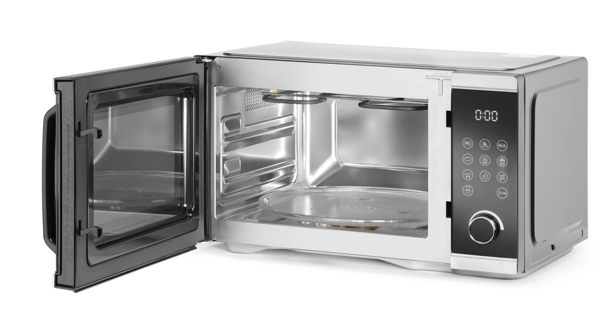 FORNO A MICROONDE PER FRIGGERE AD ARIA, HENDI, 26,4L, NERO, 230-240V/1500W, 523X451X(H)300MM - 281291