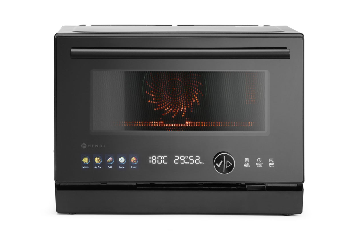 MICROONDE, MULTI-FUNZIONE 4-IN-1, HENDI, NERO, 230V/1550W, 462X492X(H)338MM - 281383