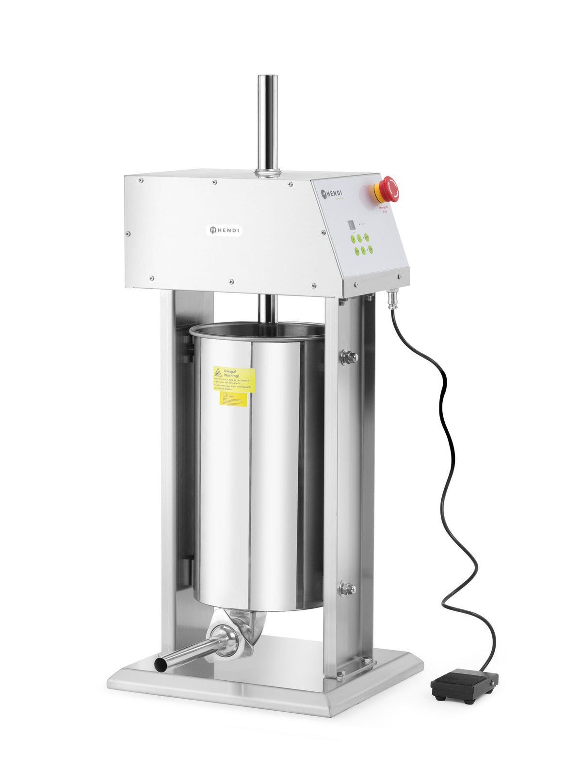 MACCHINA PER RIEMPIRE SALSICCE, ELETTRICA, HENDI, 15L, 230V/60W, 450X350X(H)750MM - 282083