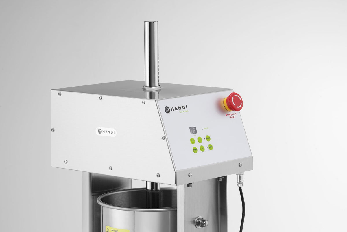MACCHINA PER RIEMPIRE SALSICCE, ELETTRICA, HENDI, 15L, 230V/60W, 450X350X(H)750MM - 282083