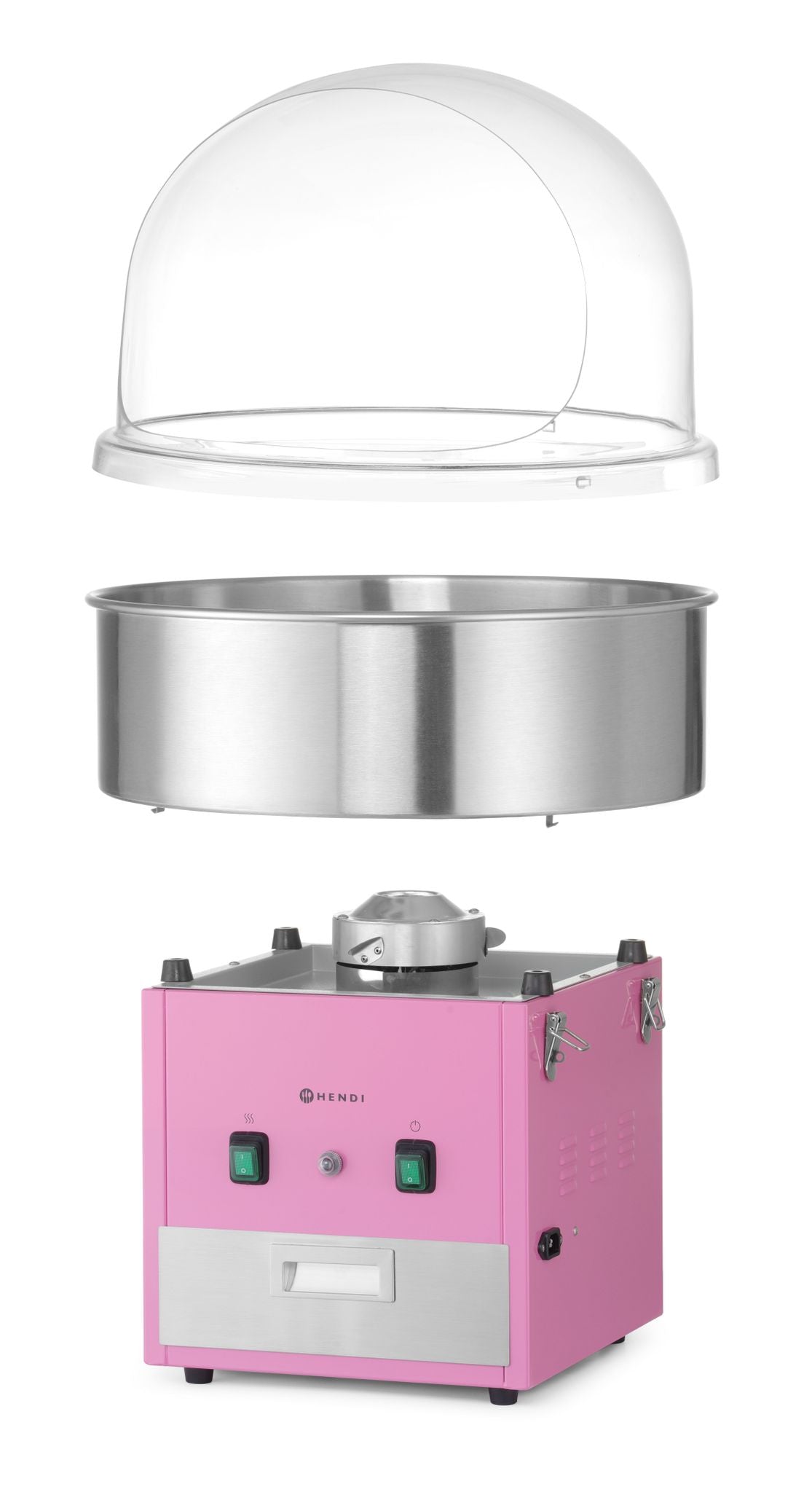 MACCHINA PER ZUCCHERO FILATO , HENDI, ROSA, 230V/1150W, 520X520X(H)501MM - 282915