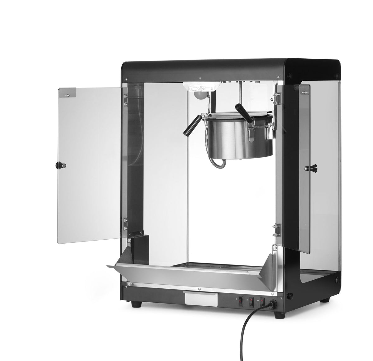 MACCHINA PER POPCORN, HENDI, 80L, NERO, 220-240V/1155W, 560X445X(H)775MM - 282823
