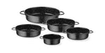 PIATTO COCOTTE, SMALTATO, HENDI, NERO, Ø100X(H)40MM, ROTONDO - 622513