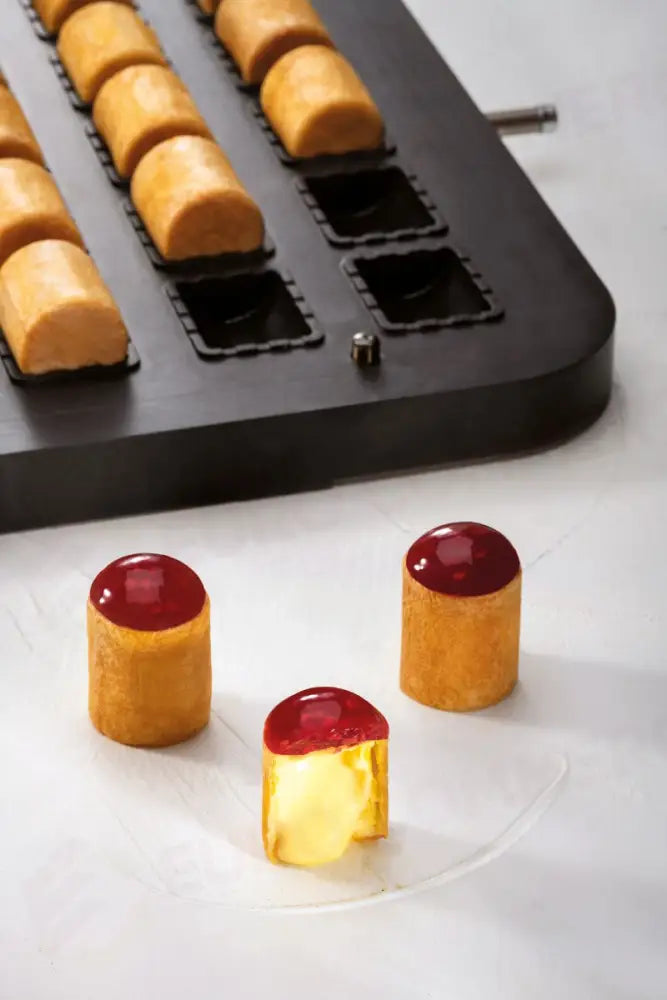 30 IMPRONTE CILINDRO Ø 32 MM H 40 MM - PIASTRA PER COOKMATIC 380X330 MM - PIASTRACHOUX02 - PAVONI ITALIA - PIASTRE