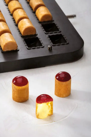 30 IMPRONTE CILINDRO Ø 32 MM H 40 MM - PIASTRA PER COOKMATIC 380X330 MM - PIASTRACHOUX02 - PAVONI ITALIA - PIASTRE