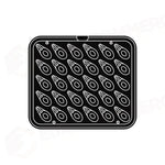 30 IMPRONTE CUCCHIAINO 68X33 H 15 MM - PIASTRA PER COOKMATIC 380X330 MM - PIASTRA-R - PAVONI ITALIA - PIASTRE E STAMPI