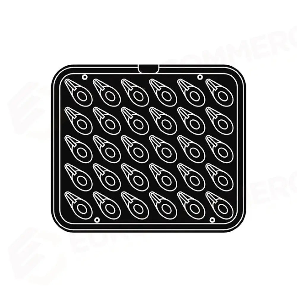 30 IMPRONTE CUCCHIAINO 68X33 H 15 MM - PIASTRA PER COOKMATIC 380X330 MM - PIASTRA-R - PAVONI ITALIA - PIASTRE E STAMPI