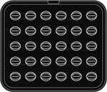 30 IMPRONTE NOCE 39X33 H 17 MM - PIASTRA PER COOKMATIC 380X330 MM - PIASTRA-5 - PAVONI ITALIA - PIASTRE E STAMPI