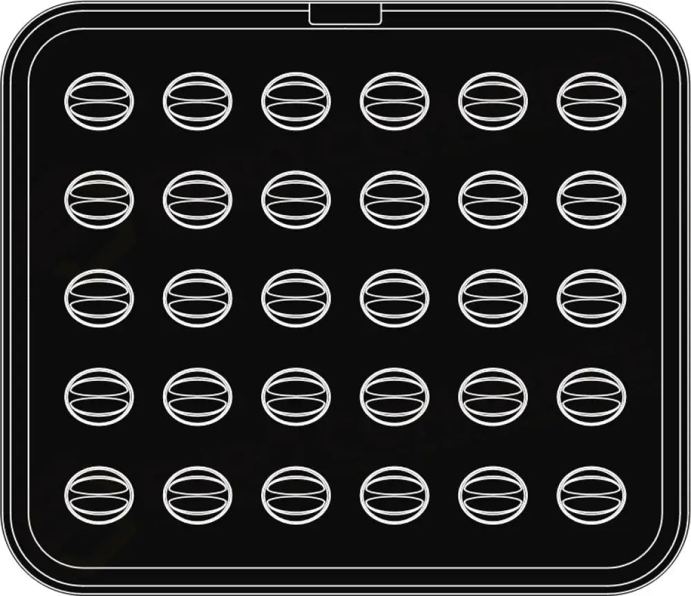 30 IMPRONTE NOCE 39X33 H 17 MM - PIASTRA PER COOKMATIC 380X330 MM - PIASTRA-5 - PAVONI ITALIA - PIASTRE E STAMPI