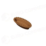 30 IMPRONTE OVALI FESTONATI 67X33/51X17 H 18 MM - PIASTRA PER COOKMATIC 380X330 MM - PIASTRA-E - PAVONI ITALIA