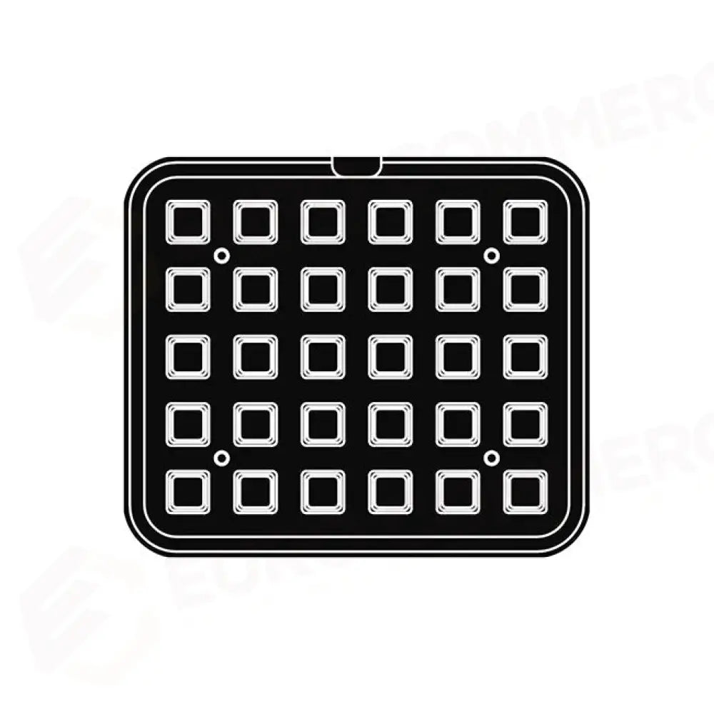 30 IMPRONTE QUADRATE 34X34/26X26 H 19 MM - PIASTRA PER COOKMATIC 380X330 MM - PIASTRA-P - PAVONI ITALIA - PIASTRE