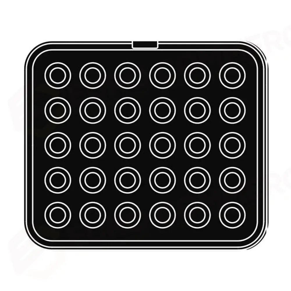 30 IMPRONTE TONDE Ø 40/26 H 18 MM - PIASTRA PER COOKMATIC 380X330 MM - PIASTRA-2 - PAVONI ITALIA - PIASTRE E STAMPI