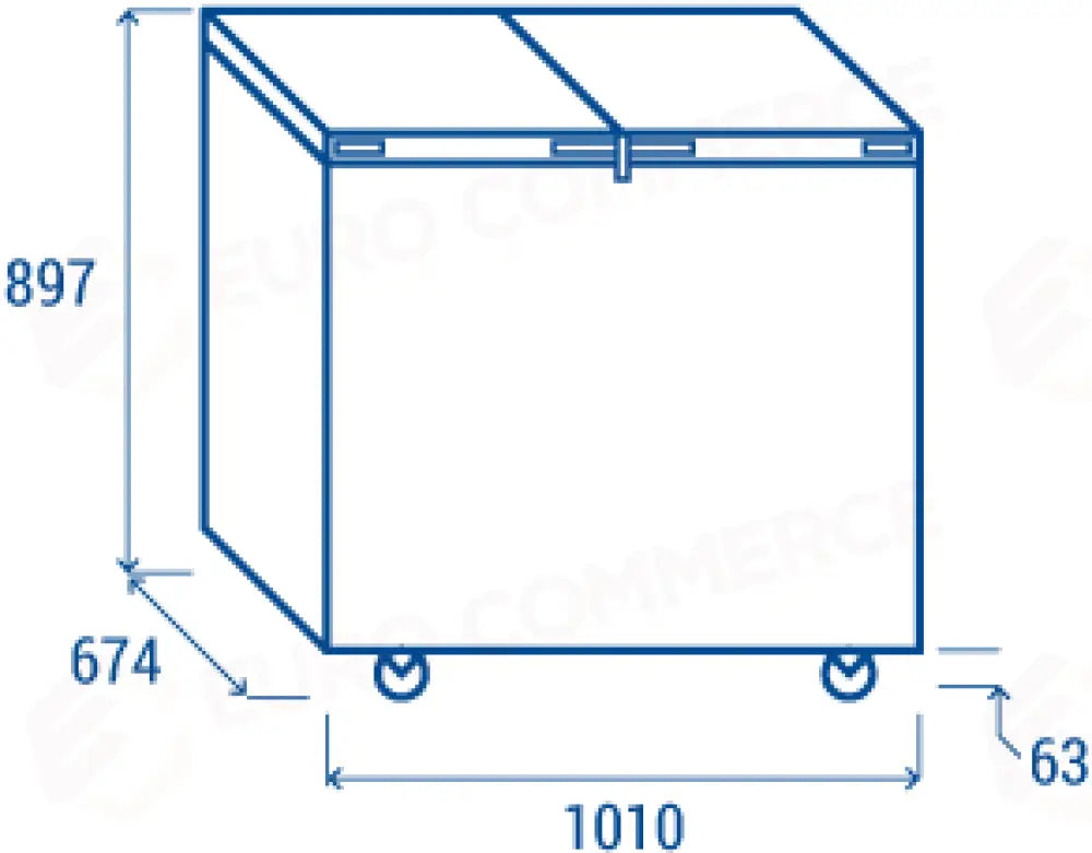 300 LT. CONGELATORE A POZZETTO (APERTURA PORTE CON SISTEMA FLIP-FLOP) C1 -18°C - CFB 300 - COOL HEAD