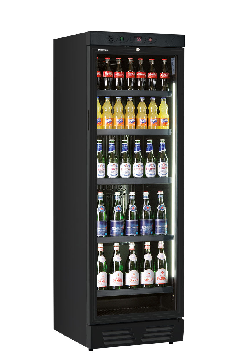 FRIGO A VETRINA BIBITE - EKG 390 VG NERO
