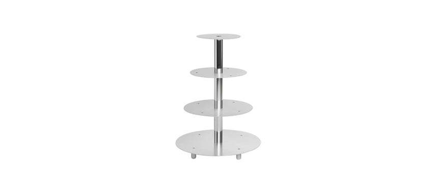 ALZATA TORTA 4/P ALLUMINIO - 37475 - MORINI