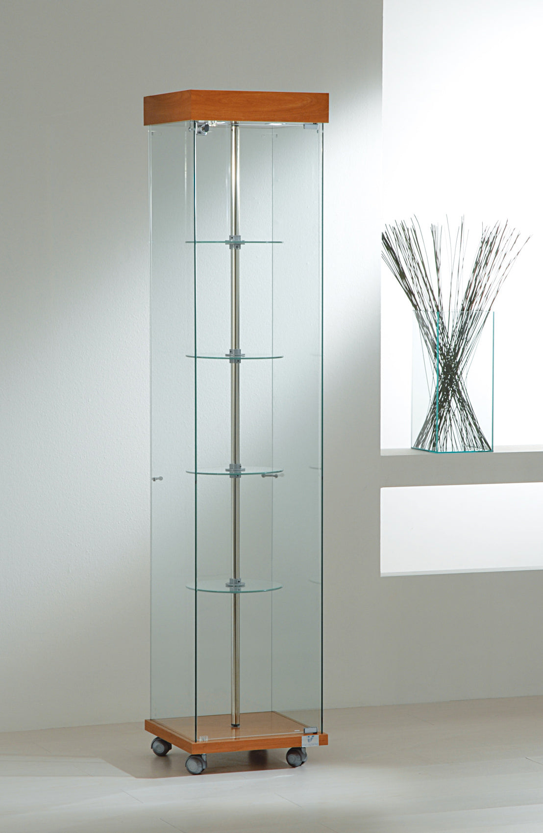 VETRINE GIREVOLI LAMINATO LIGHT 40X40X187 CM - 4/18G - ITALVETRINE