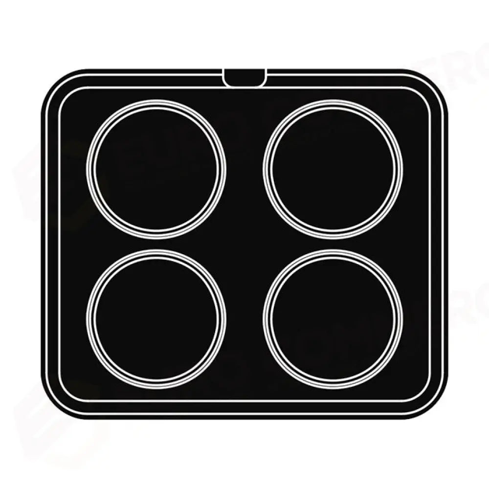 4 IMPRONTE TONDE Ø 129/115 H 21 MM - PIASTRA PER COOKMATIC 380X330 MM - PIASTRA-S - PAVONI ITALIA - PIASTRE E STAMPI