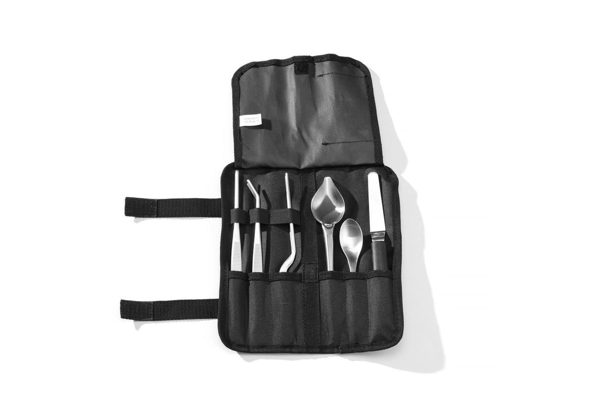 SET PLACCATURA DA CHEF, 6 PEZZI, SATINATO, HENDI, 255X25X(H)100MM - 400081