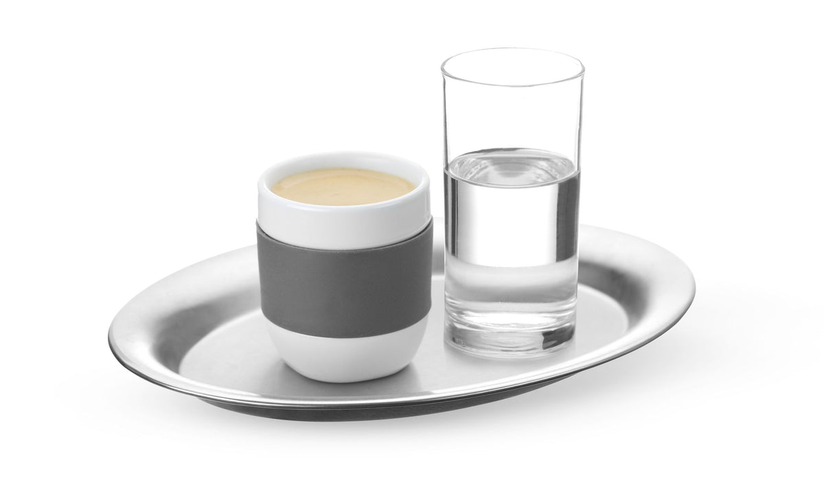 VASSOIO OVALE PER CAFFÈ, HENDI, 285X220MM - 405307