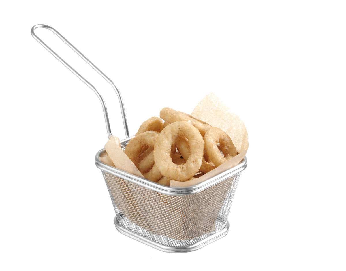 MINI CESTELLI PER FRITTURE IMPILABILI, HENDI, 130X115X(H)80MM - 425688