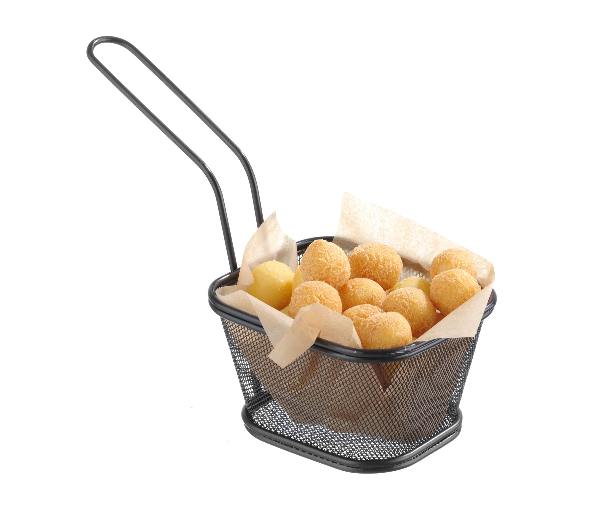 MINI CESTELLI PER FRITTURE IMPILABILI NERI, HENDI, 105X90X(H)60MM - 425671