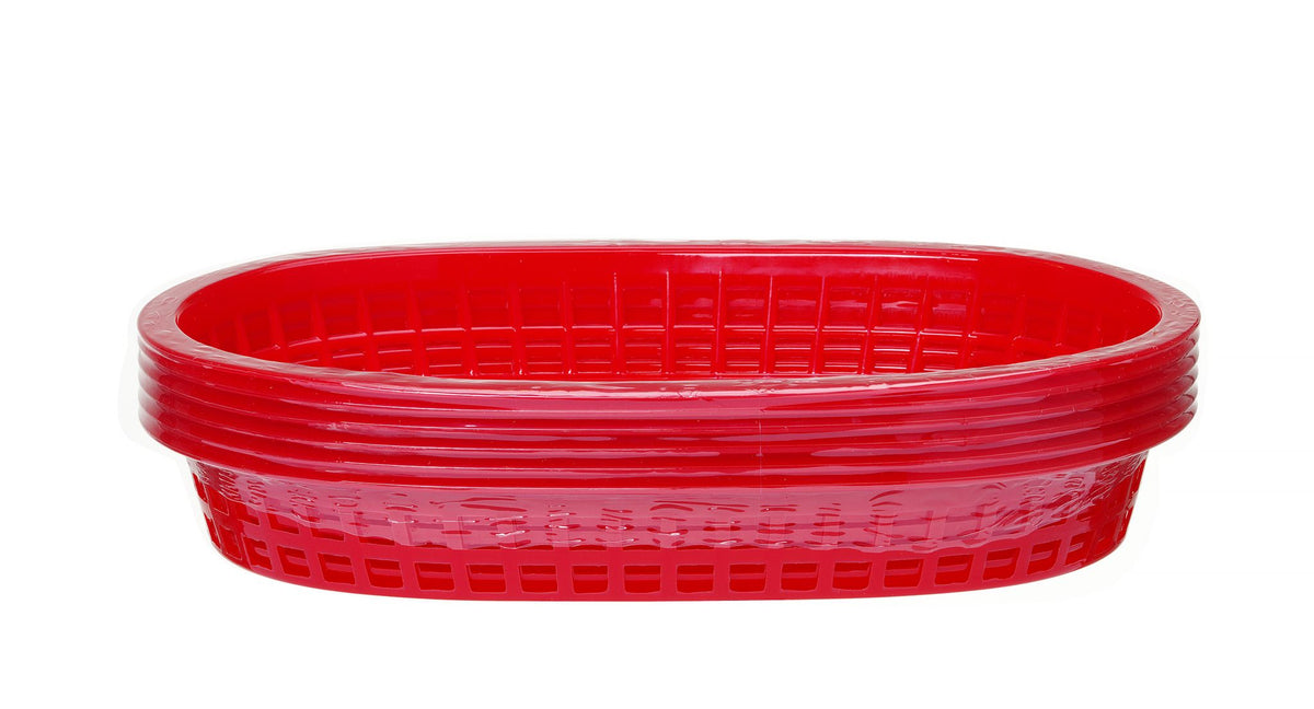 CESTINI DA SERVIZIO STILE FAST FOOD., HENDI, NERO, 6 PEZZI, 275X175X(H)38MM - 426890