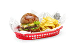 CESTINI DA SERVIZIO STILE FAST FOOD., HENDI, ROSSO, 6 PEZZI, 272X175X(H)38MM - 426319