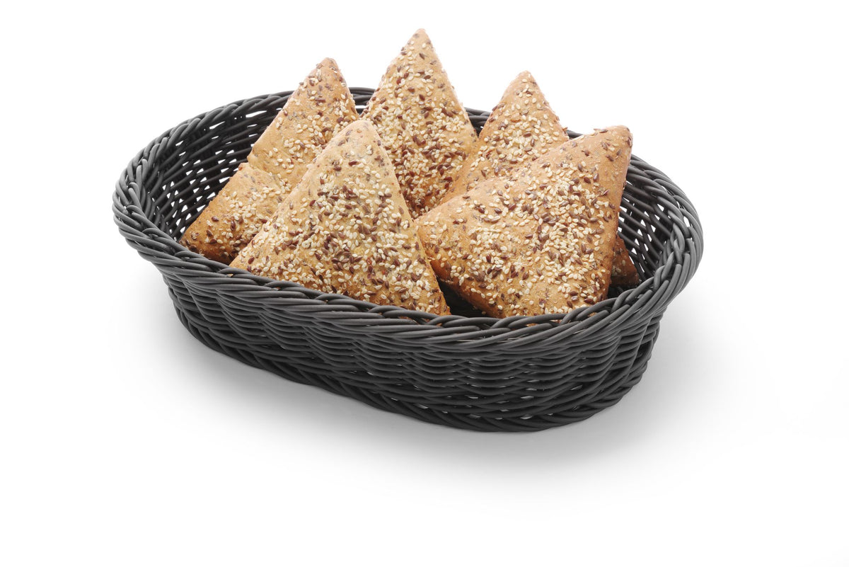 CESTINO DA PANE OVALE, HENDI, NERO, 190X120X(H)60MM - 426777