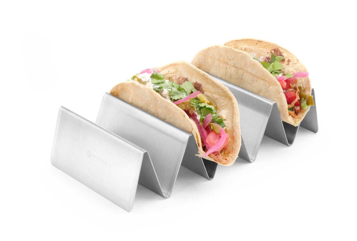 SUPPORTO PER TACO, HENDI, 2 SCOMPARTIMENTI, 135X115X(H)50MM - 429440