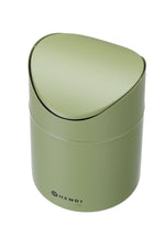 CESTINO PER RIFIUTI DA TAVOLO CON COPERCHIO OSCILLANTE, HENDI, 1,2L, BEIGE, Ø120X(H)165MM - 440797