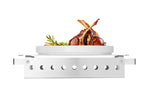 SCALDAPIATTI CON 2 PORTACANDELE, HENDI, 330X180X(H)65MM - 463000