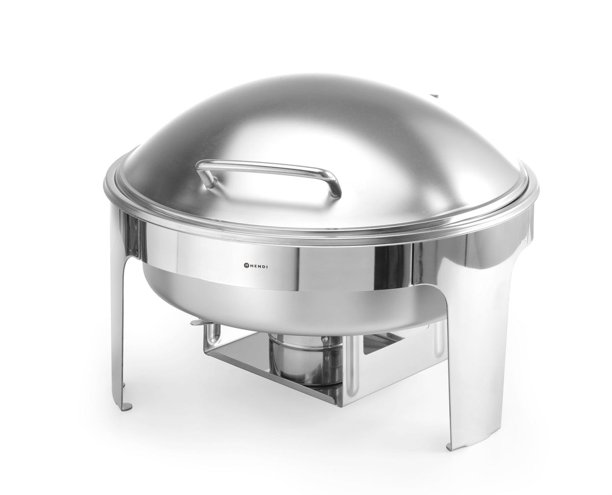 CHAFING DISH ROTONDO FINITURA SATINATA, HENDI, PROFI LINE, 6L, 465X420X(H)320MM - 470282
