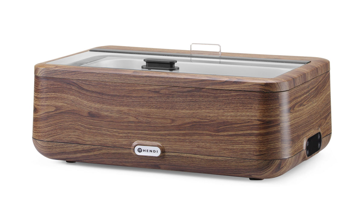 CHAFING DISH UNIQ, HENDI, DESIGNED BY ROBERT BRONWASSER, ROSSO, 220-240V/700W, 607X402X(H)245MM - 470459