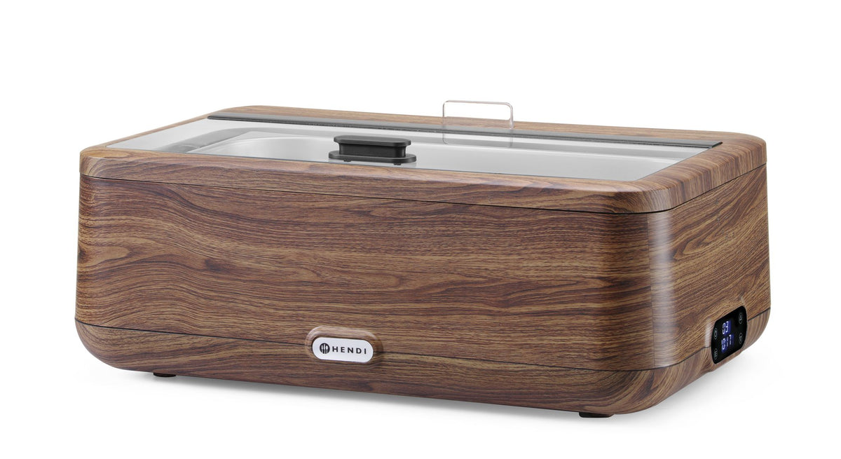 CHAFING DISH UNIQ, HENDI, DESIGNED BY ROBERT BRONWASSER, BEIGE, 220-240V/700W, 607X402X(H)245MM - 470442