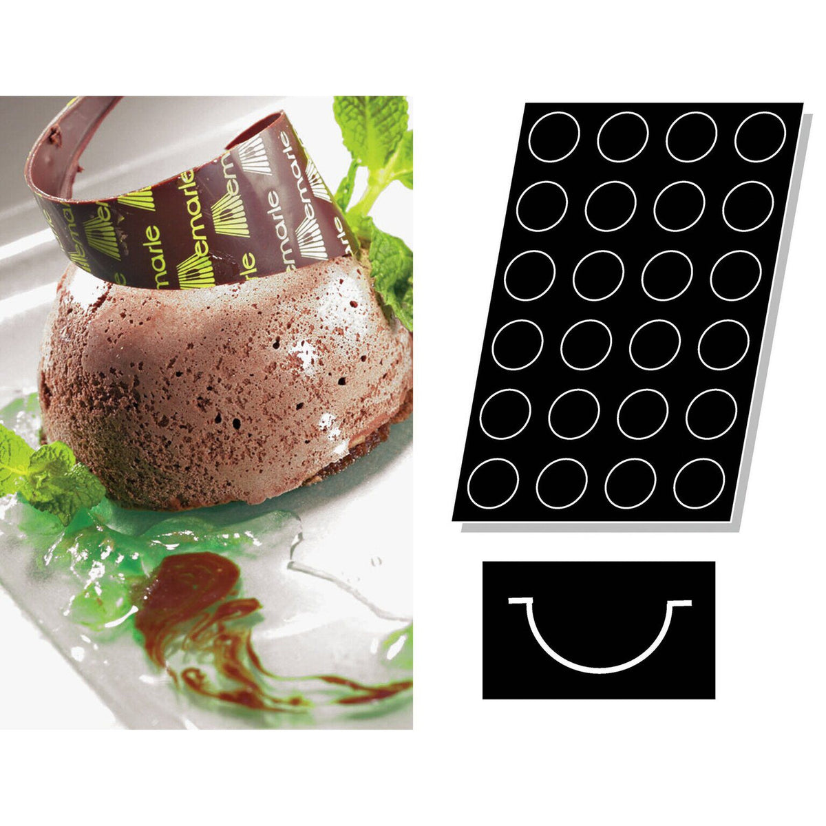 STAMPO FLEXIPAN MULTIPLO MEZZA SFERA - ARTICOLI CUCINA E PASTICCERIA - PADERNO