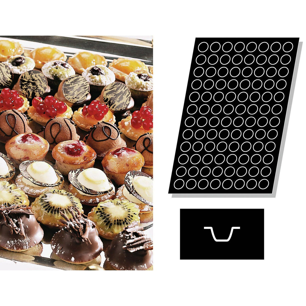 STAMPO FLEXIPAN MULTIPLO POMPONNETTES - ARTICOLI CUCINA E PASTICCERIA - PADERNO