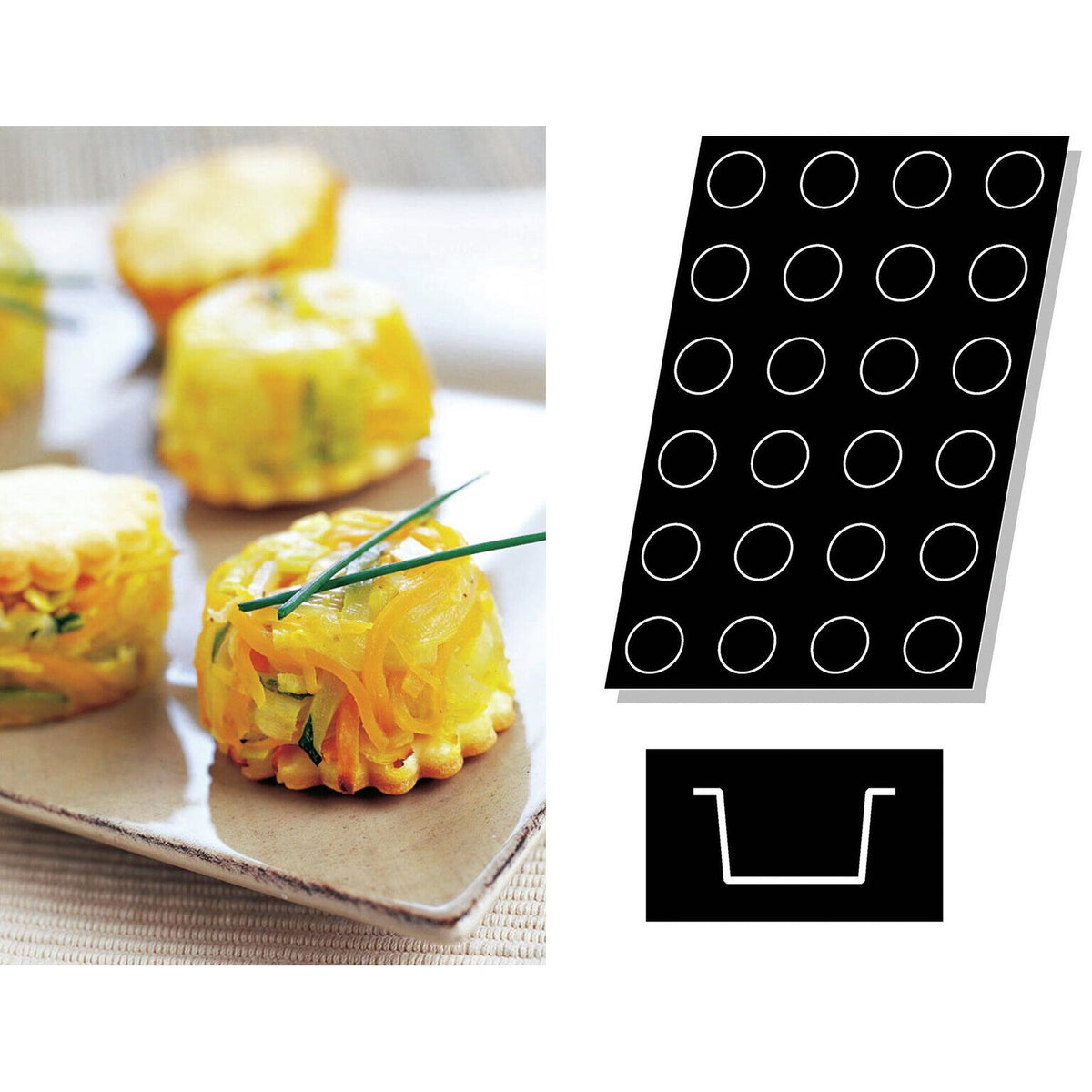 STAMPO FLEXIPAN MULTIPLO CILINDRI - ARTICOLI CUCINA E PASTICCERIA - PADERNO