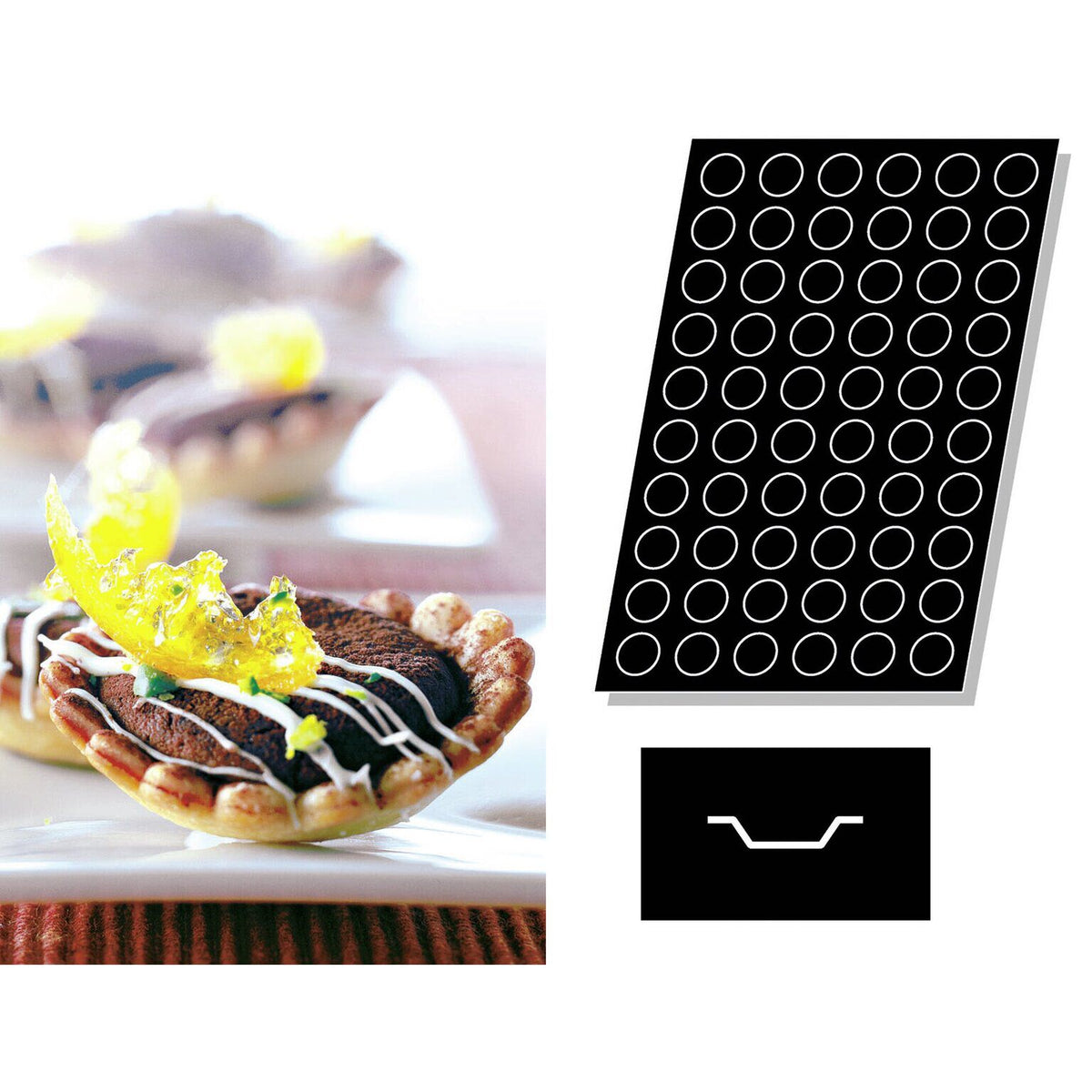 STAMPO FLEXIPAN MULTIPLO PICCOLE QUICHES - ARTICOLI CUCINA E PASTICCERIA - PADERNO