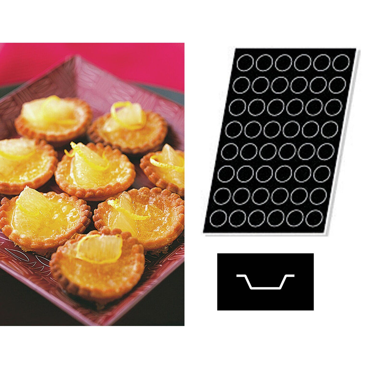 STAMPO FLEXIPAN MULTIPLO PICCOLE QUICHES - ARTICOLI CUCINA E PASTICCERIA - PADERNO