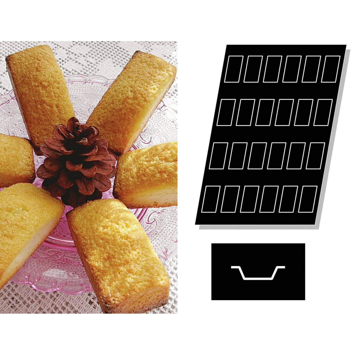 STAMPO FLEXIPAN MULTIPLO FINANCIERS - ARTICOLI CUCINA E PASTICCERIA - PADERNO