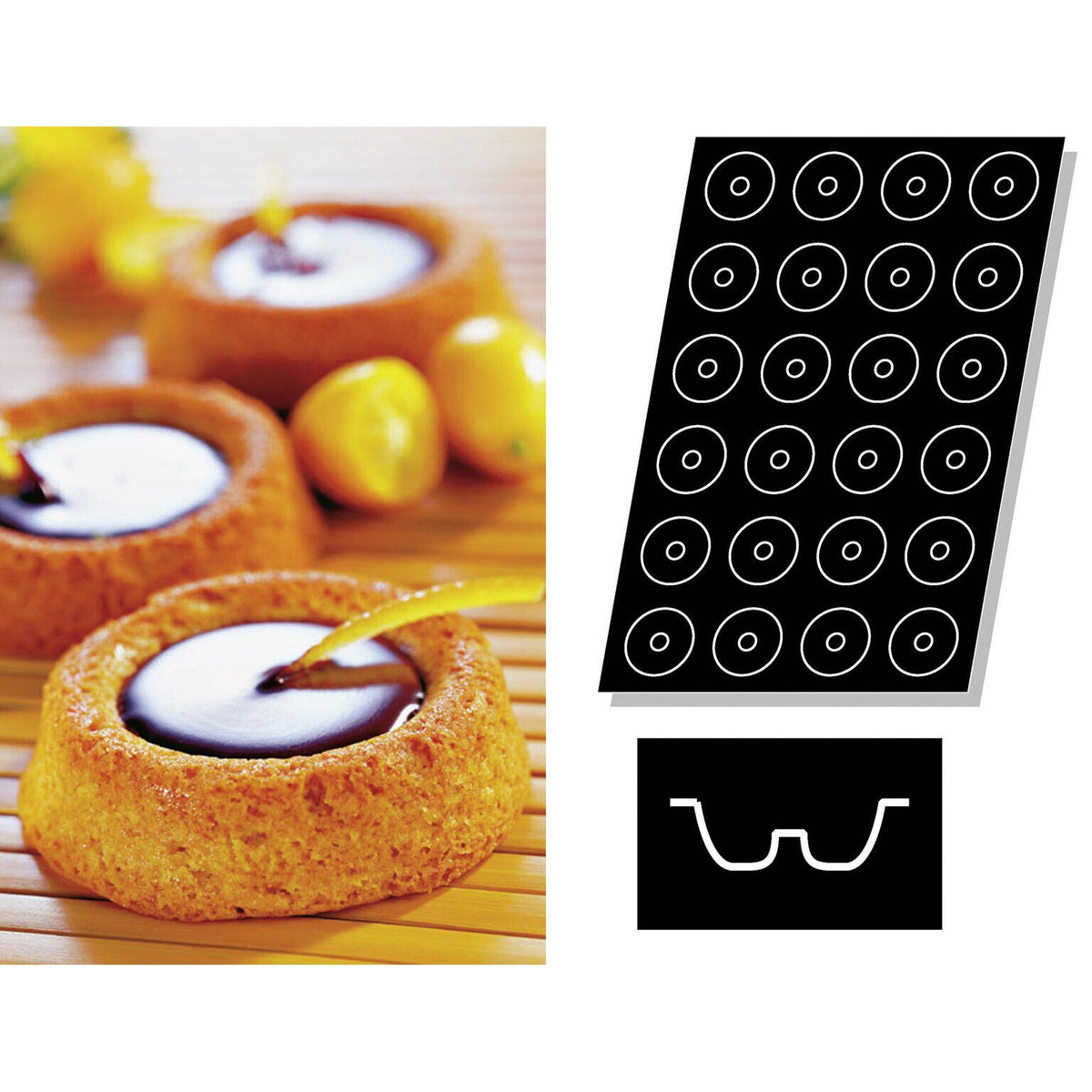 STAMPO FLEXIPAN MULTIPLO SAVARINS - ARTICOLI CUCINA E PASTICCERIA - PADERNO