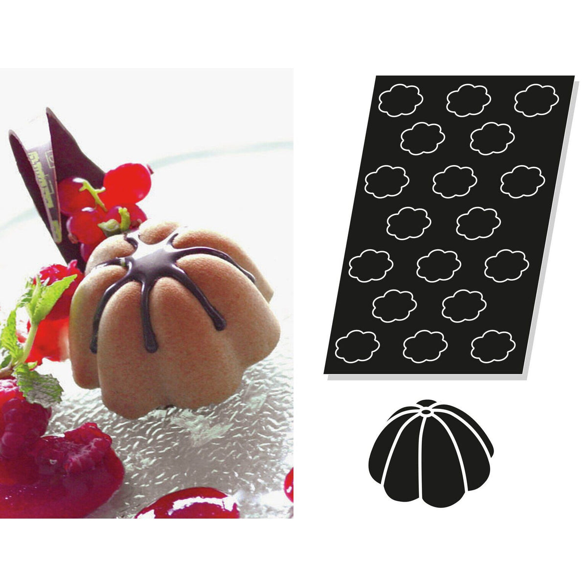 STAMPO FLEXIPAN MULTIPLO CHARLOTTE - ARTICOLI CUCINA E PASTICCERIA - PADERNO