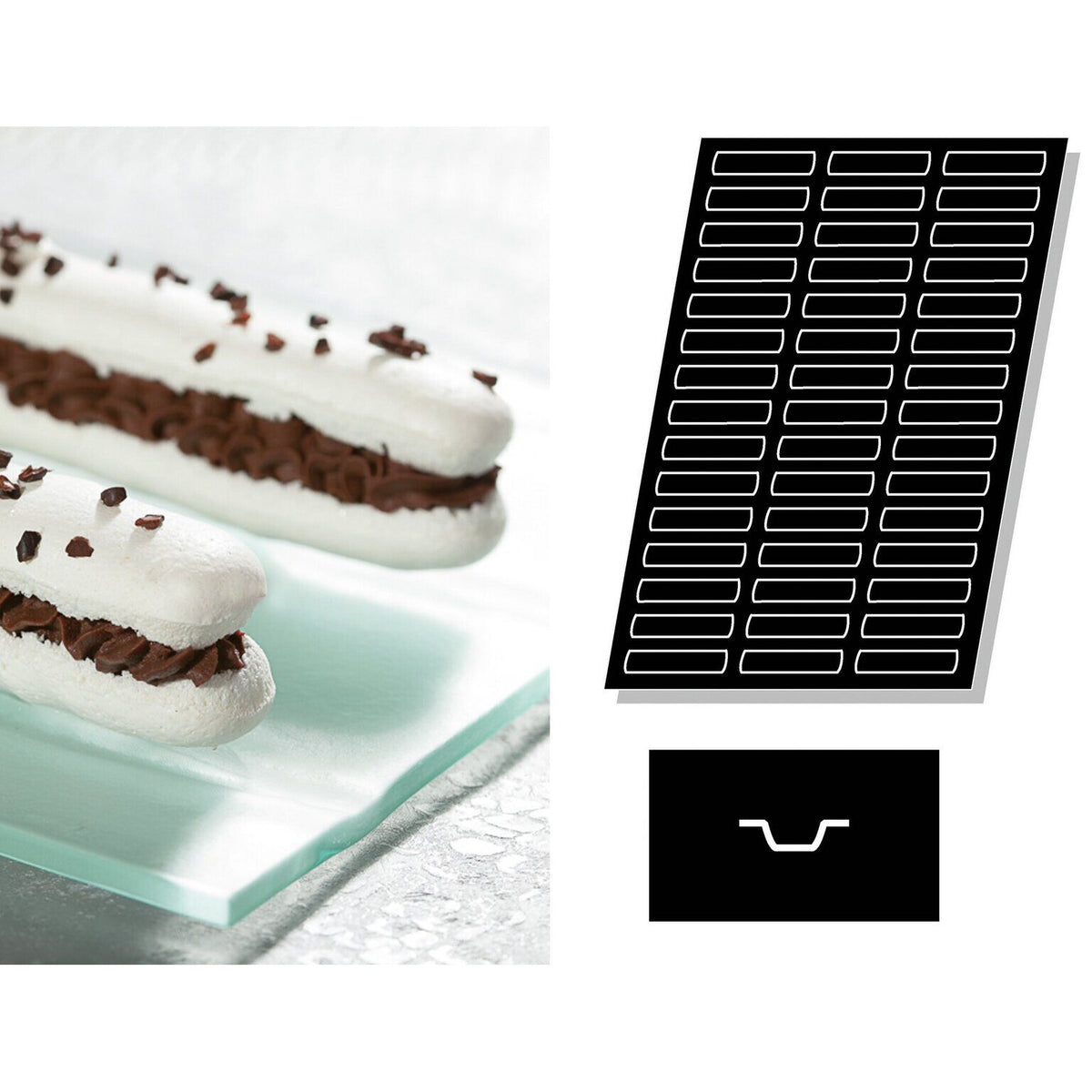STAMPO FLEXIPAN MULTIPLO CHAMPAGNE BISCUITS - ARTICOLI CUCINA E PASTICCERIA - PADERNO