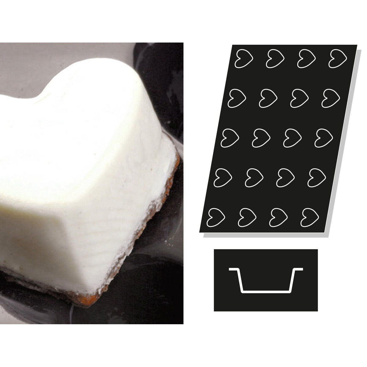 STAMPO FLEXIPAN MULTIPLO CUORI - ARTICOLI CUCINA E PASTICCERIA - PADERNO