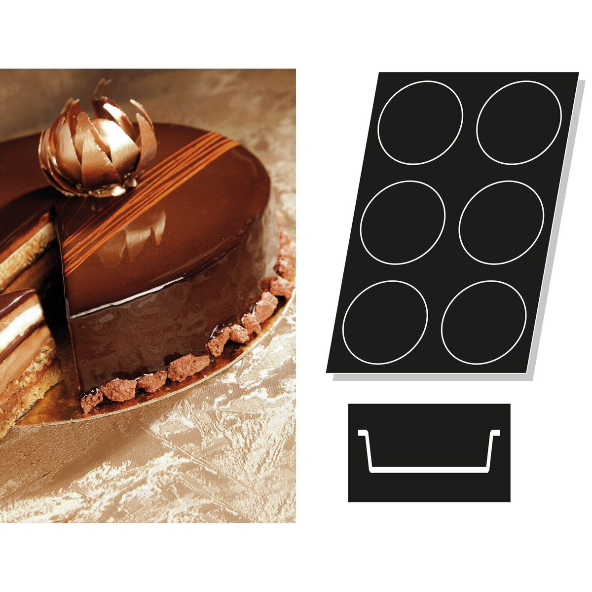 STAMPO FLEXIPAN MULTIPLO QUICHES - ARTICOLI CUCINA E PASTICCERIA - PADERNO
