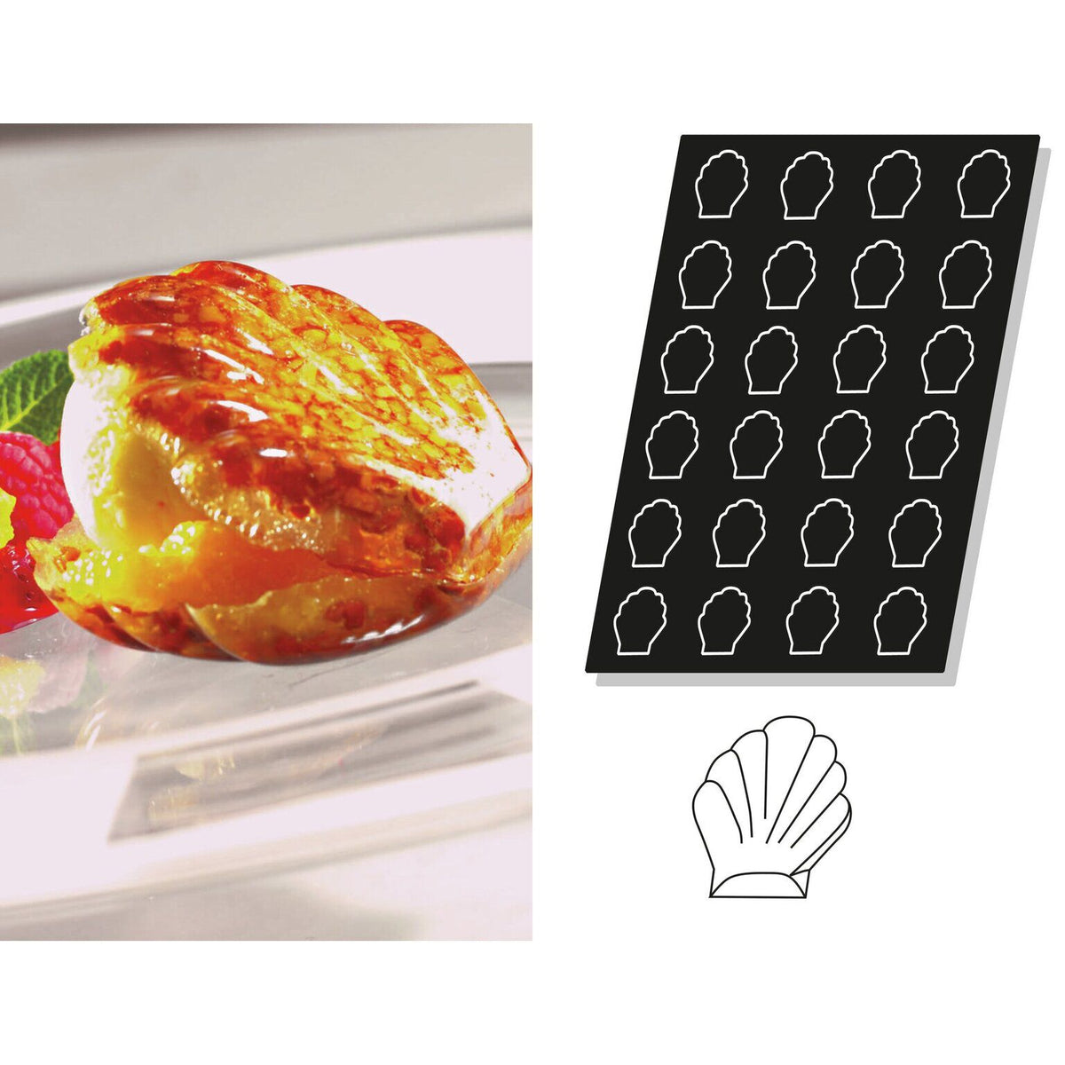 STAMPO FLEXIPAN MULTIPLO CONCHIGLIE - ARTICOLI CUCINA E PASTICCERIA - PADERNO