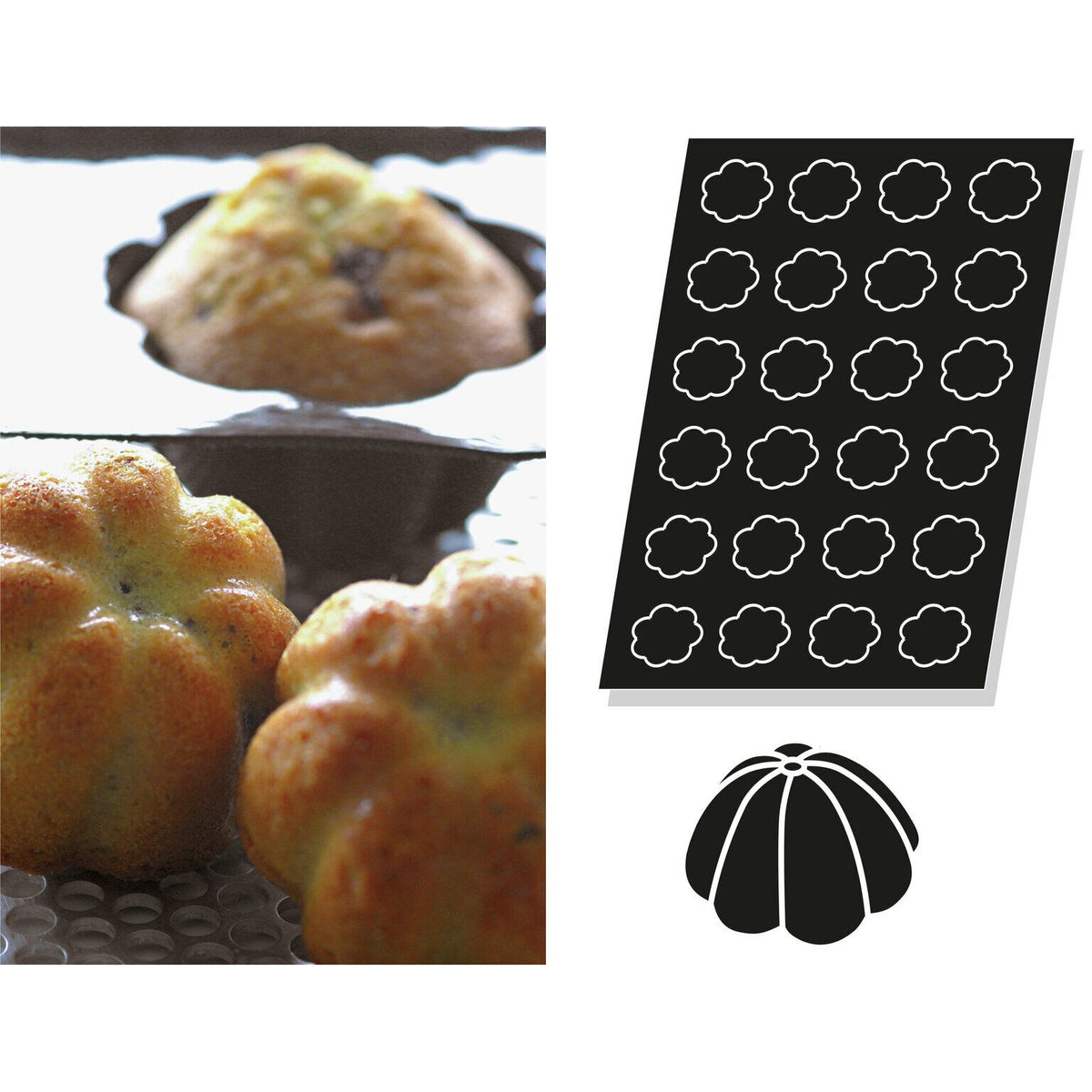 STAMPO FLEXIPAN MULTIPLO CHARLOTTE - ARTICOLI CUCINA E PASTICCERIA - PADERNO