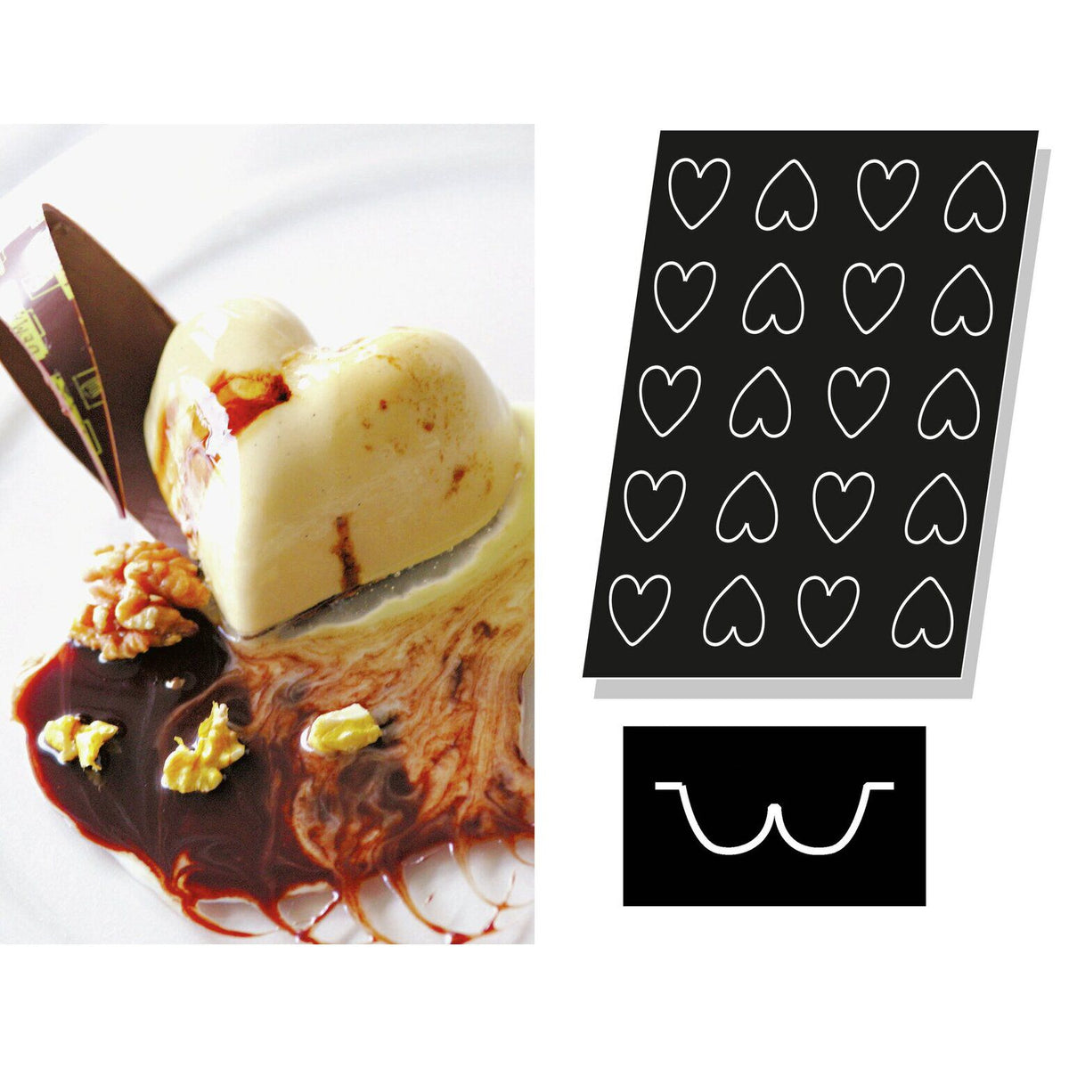 STAMPO FLEXIPAN MULTIPLO CUORI - ARTICOLI CUCINA E PASTICCERIA - PADERNO